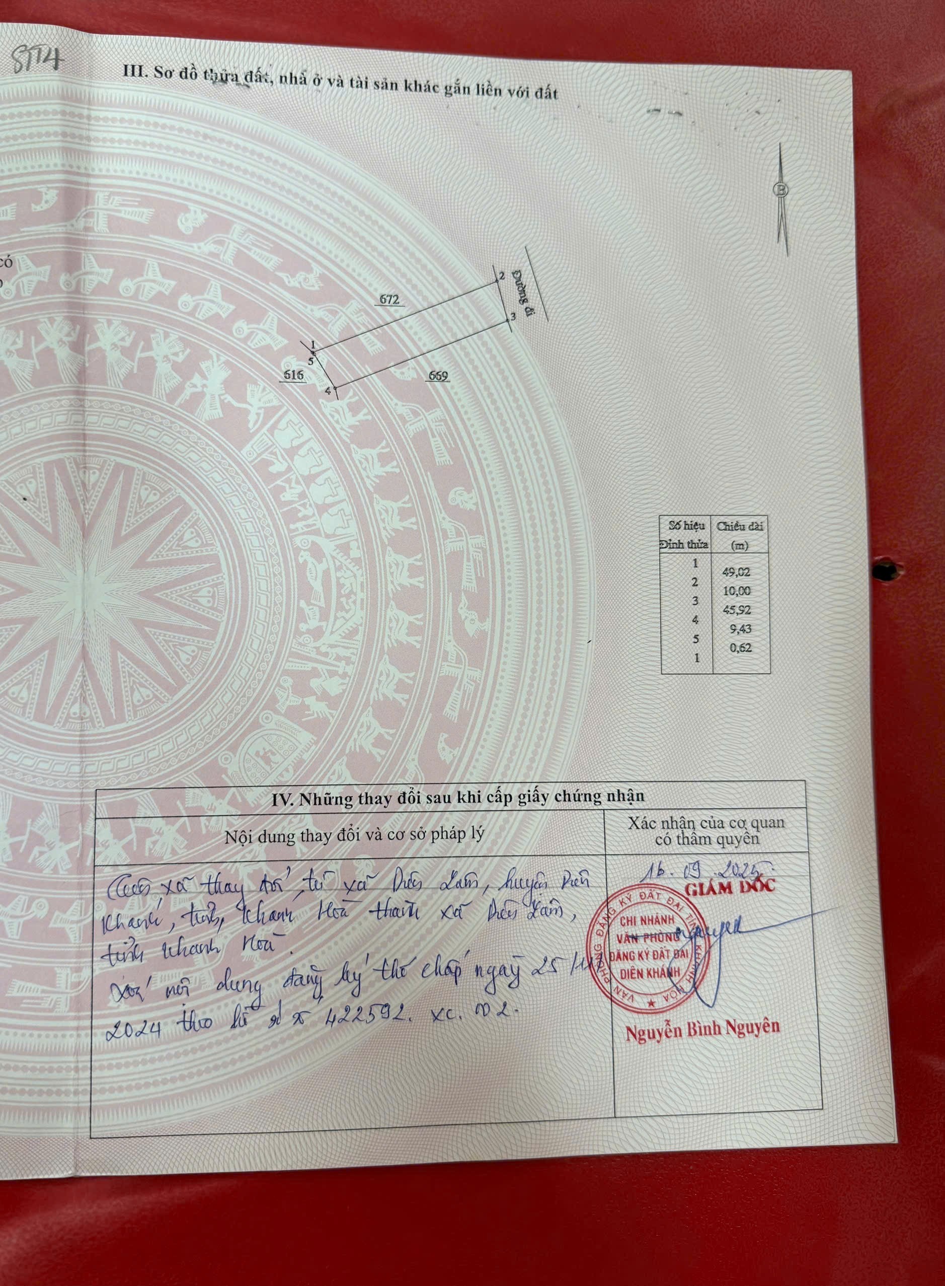 Bán đất Diên Lâm rộng rãi xây nhà vườn mặt đường gần TL8 đối diện cổng Pháp Viện Thánh Sơn 4