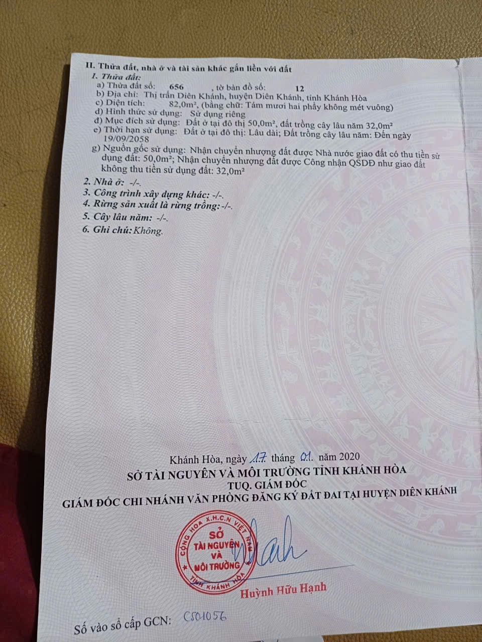 Bán đất thị trấn Diên Khánh giá rẻ hẻm đường Lý Thái Tổ gần cầu Thành 5