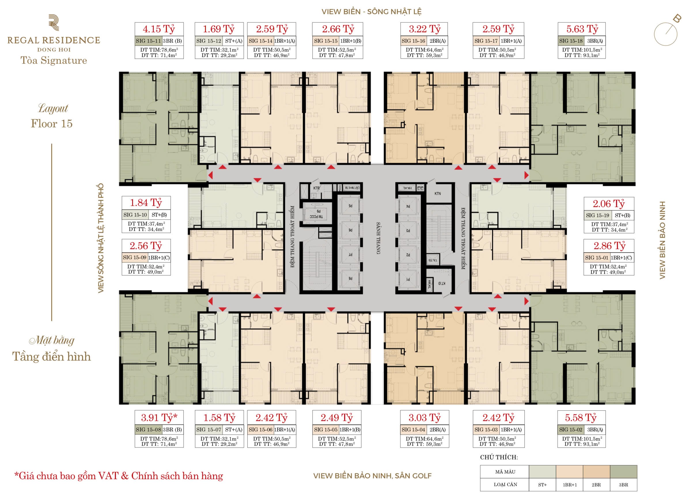 CHUYỂN NHƯỢNG CĂN HỘ STUDIO – REGAL RESIDENCE (TÒA SIGNATURE) 2