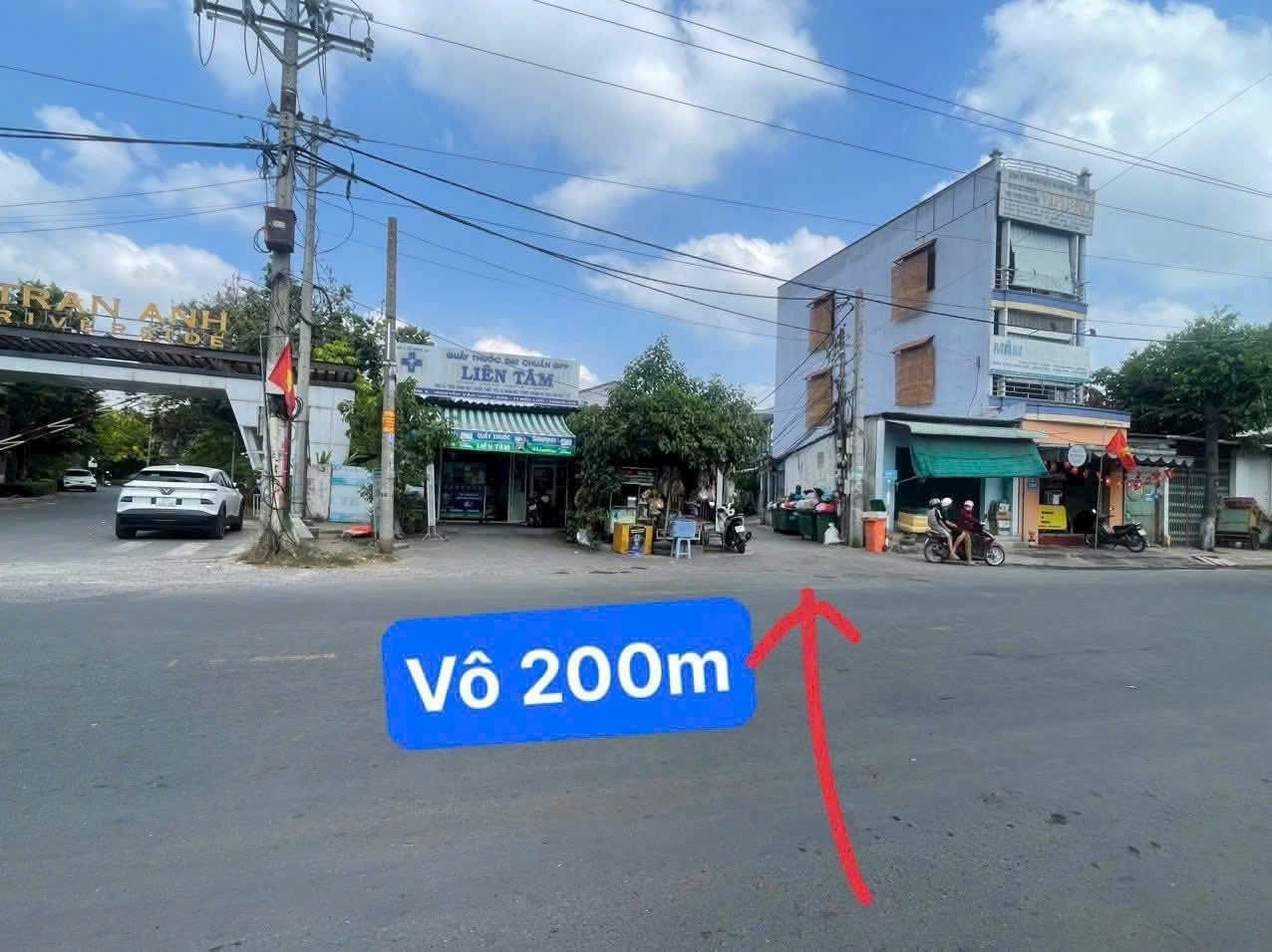 Bán 3 lô đất hẻm beton xe oto ở kp 6 thị trấn Bến Lức dt 110 - 117m2 full thổ giá 1,3 tỷ 1 lô