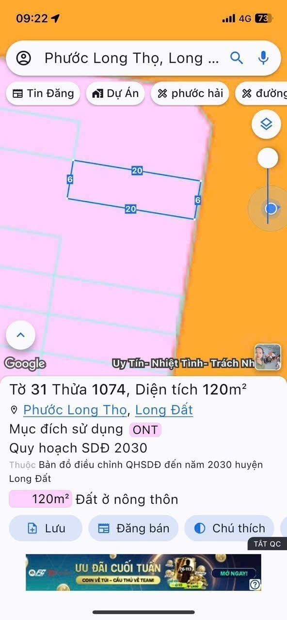 Chủ cần tiền bán lỗ lô đất - trong tái định cư Phạm Hùng 3