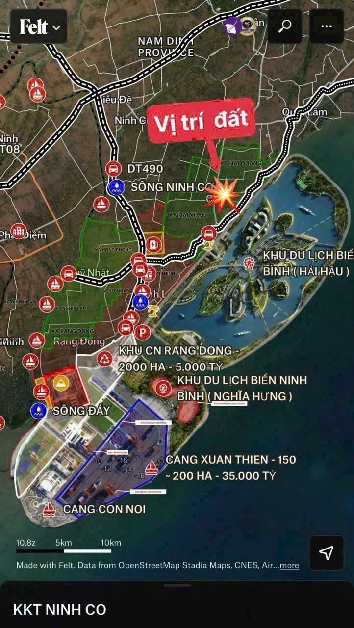 Chính chủ bán lô đất mặt biển tài chính chỉ 900tr, ngay cạnh kcn visip 3