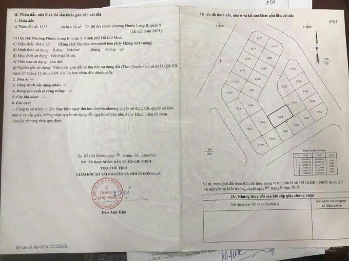 Cần bán Đất Phường Phước Long B, Quận 9, Diện tích 384m², Giá 28.8 Tỷ
