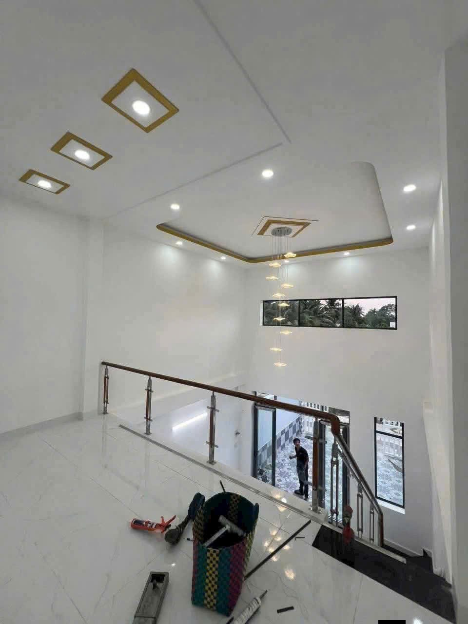 Bán nhà mới xây xã An Thạnh, Bến Lức đối diện Waterproof dt 100m2, 1 lửng , 3pn,2wc giá 2,15 tỷ 5
