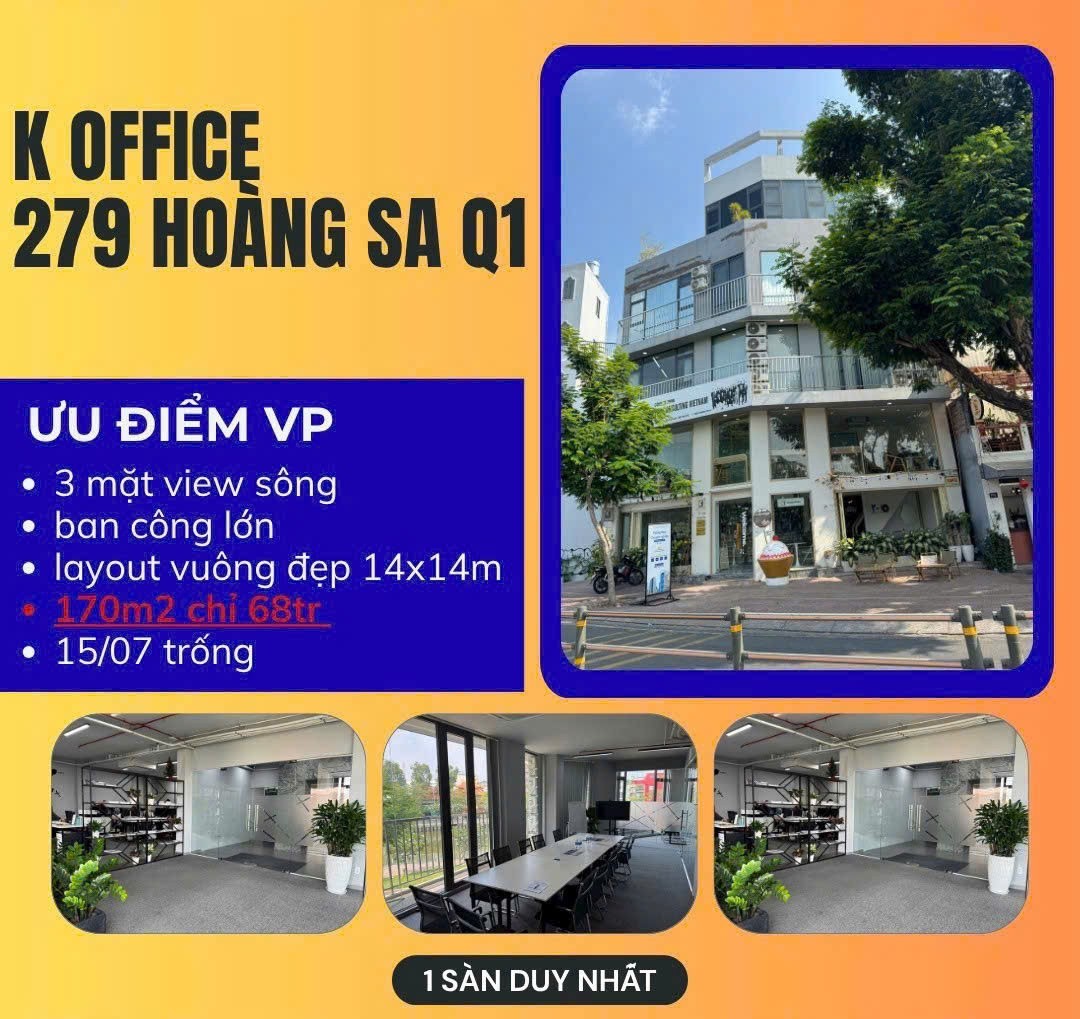 Cho thuê Văn phòng Quận 1, Hồ Chí Minh, Diện tích 170m², Giá Thương lượng 3