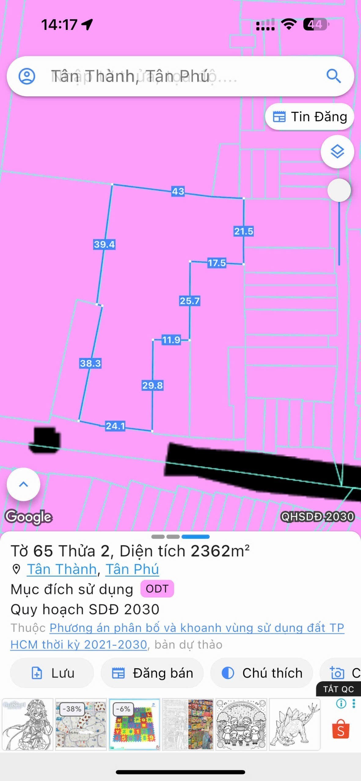Cần bán Đất Tân Phú, Hồ Chí Minh, Diện tích 2288m², Giá 220 Tỷ 6