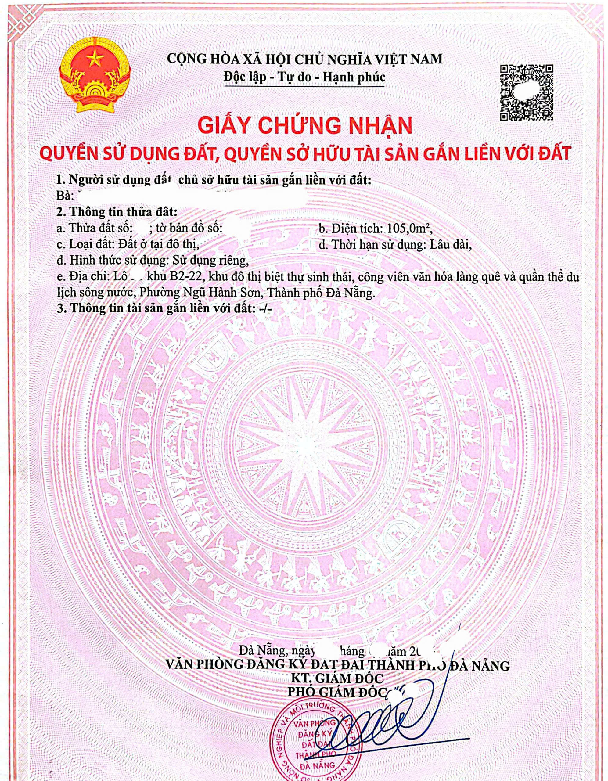 Bán đất đường BỜ QUAN 10 - ngay sát ĐẢO KIM CƯƠNG 3