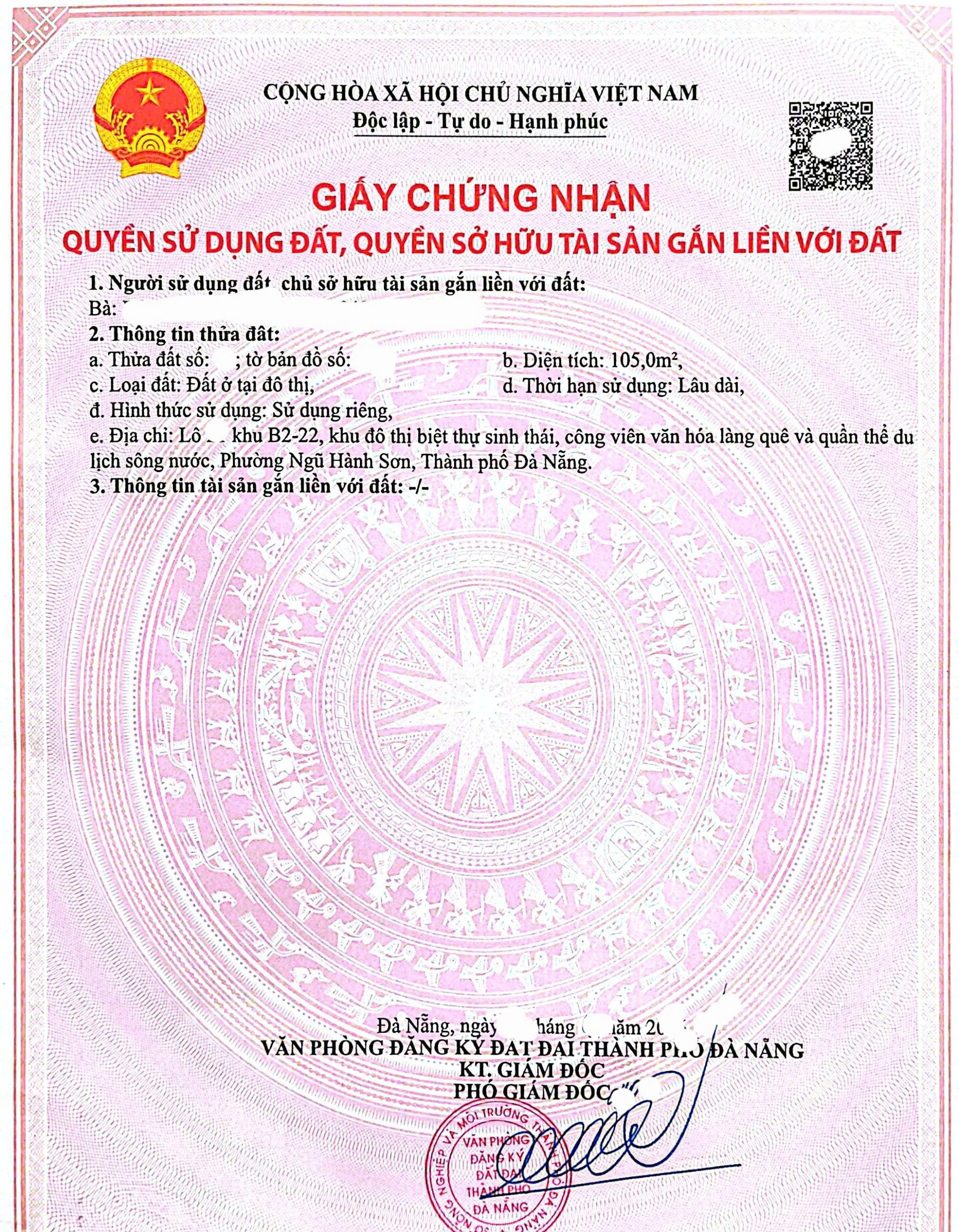 Bán đất đường BỜ QUAN 10 - ngay sát ĐẢO KIM CƯƠNG 2