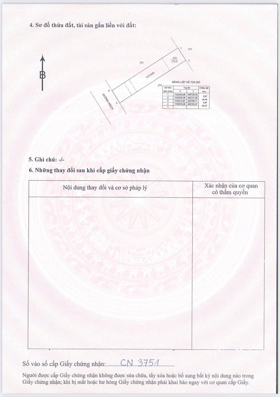 Cần bán Đất đường Tỉnh lộ 44B, Thị trấn Phước Hải, Diện tích 173m², Giá 990 Triệu 2