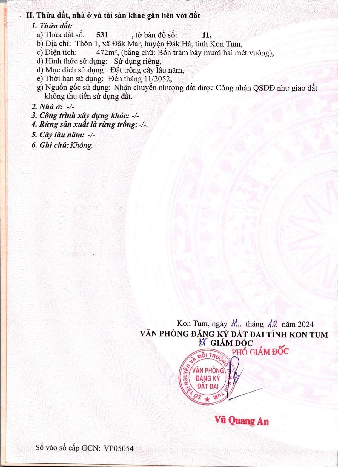Vị trí đất nằm ngay khu dân cư ổn định, đường thông thoáng, cực kỳ thuận tiện để an cư hoặc tích 2