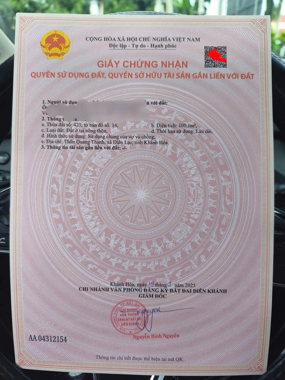 Bán đất Diên Hoà giá rẻ full thổ cư mặt đường nhựa thông - hẻm Lạc Hoà 2 gần Tỉnh Lộ 2 3