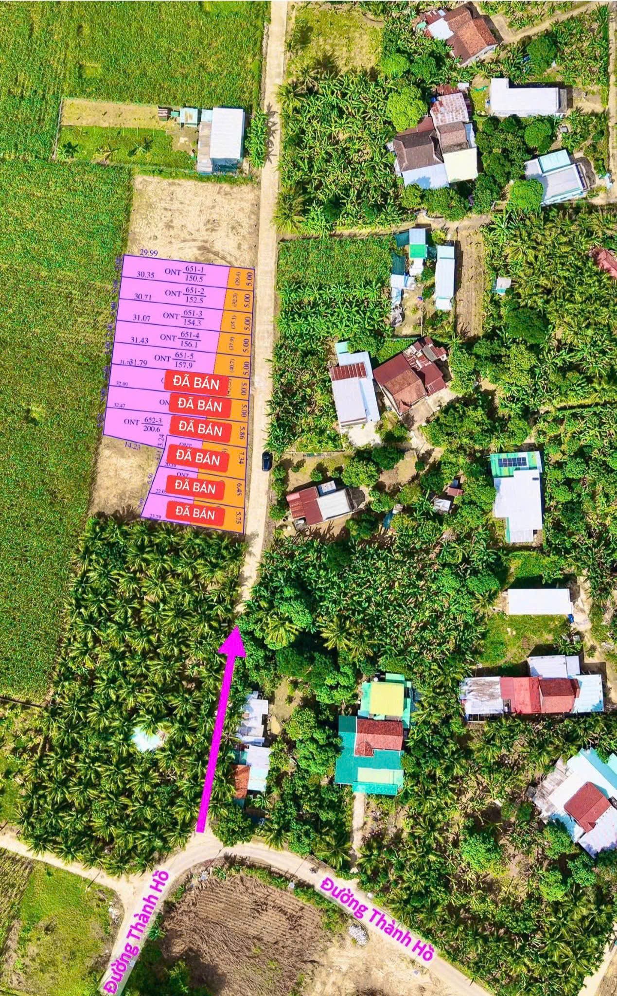 Bán đất Diên Phước giá rẻ mặt đường bê tông thông rộng 7m QH 23m 7