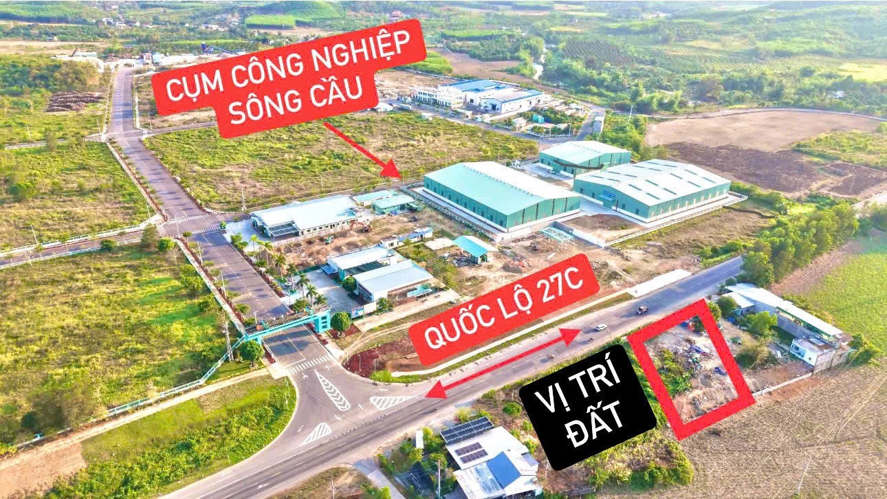 Bán đất Khánh Vĩnh mặt tiền Quốc Lộ 27C đối diện khu công nghiệp Sông Cầu 9