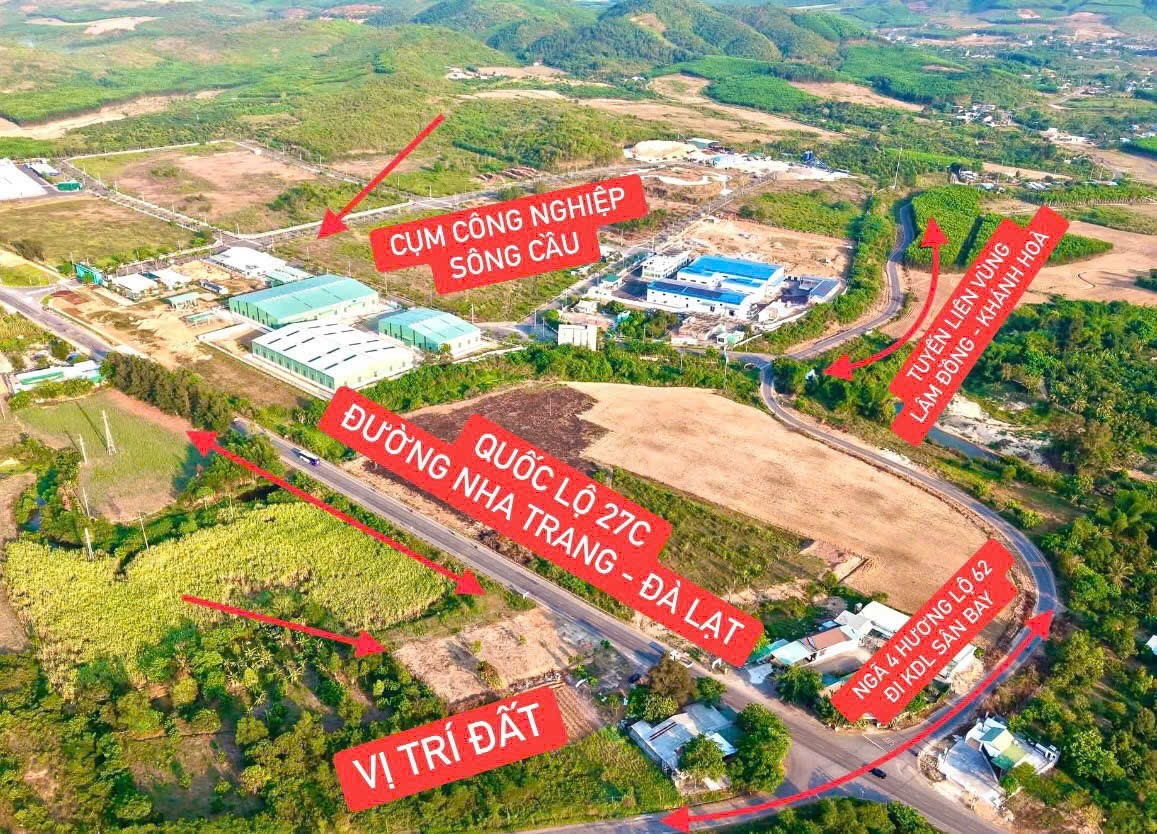 Bán đất Khánh Vĩnh mặt tiền Quốc Lộ 27C đối diện khu công nghiệp Sông Cầu 10