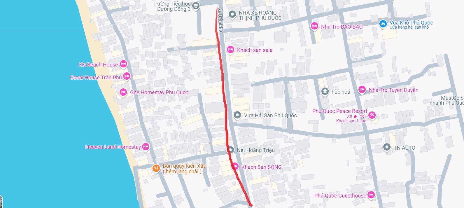 Bán đất vàng MT Trần Phú, Dương Đông, 180m² thổ cư, có sẵn nhà – gần chợ đêm , 16 tỷ TL 2