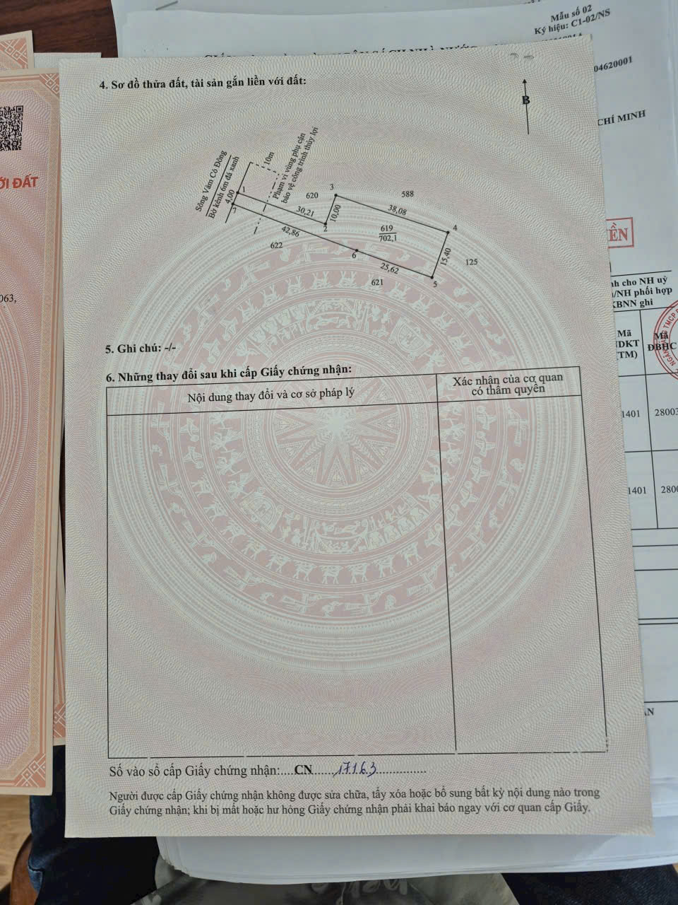 Bán đất mt sông Vàm Cỏ Đông, xã Lương Hòa dt 1000m2 ( 300m2 thổ ) đường oto đá xanh giá 3 tỷ 6