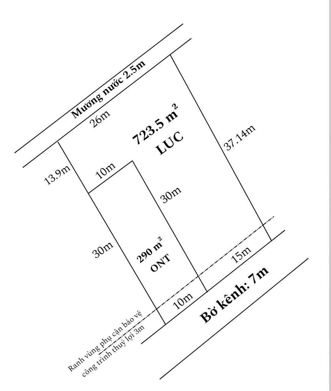Bán đất mặt tiền kênh xã Tân Thành, Thủ Thừa dt 1000m2 (290m2 thổ) đường đá xanh oto giá 1,15 tỷ 7