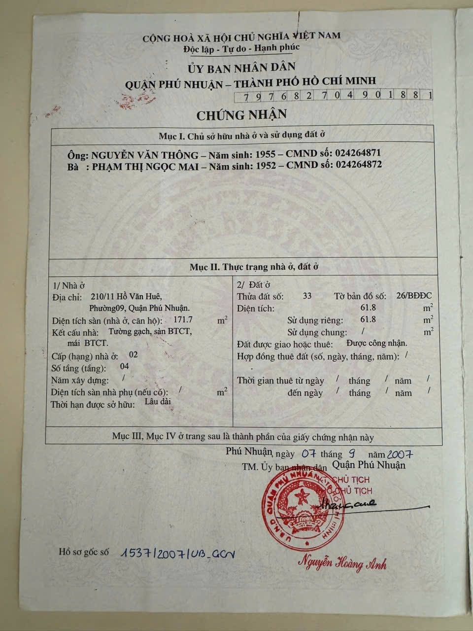 Cần bán Nhà mặt tiền Phường 9, Phú Nhuận, Diện tích 68m², Giá 13.7 Tỷ 5