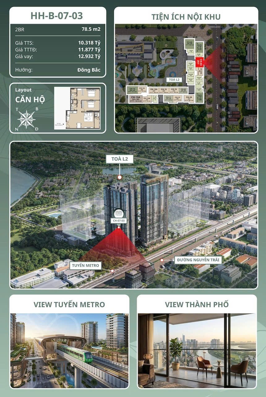 CĂN 2PN HƯỚNG ĐÔNG BẮC VIEW NGUYỄN TRÃI – LỰA CHỌN PHÙ HỢP CHO KHÁCH HÀNG ƯA CHUỘNG VỊ TRÍ 3