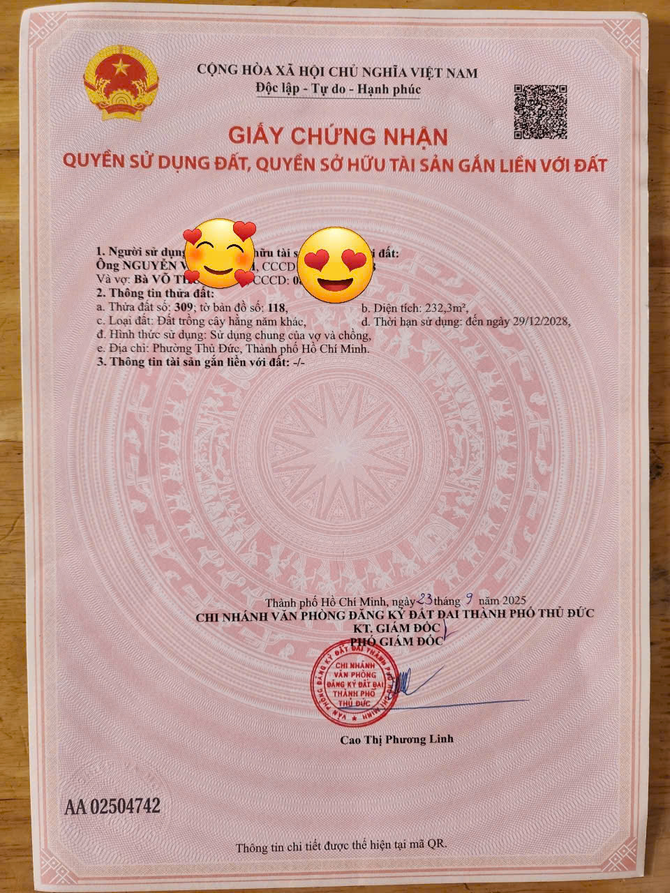 Cần bán Đất Phường Trường Thọ, Thủ Đức, Diện tích 232m², Giá 8 Tỷ 4