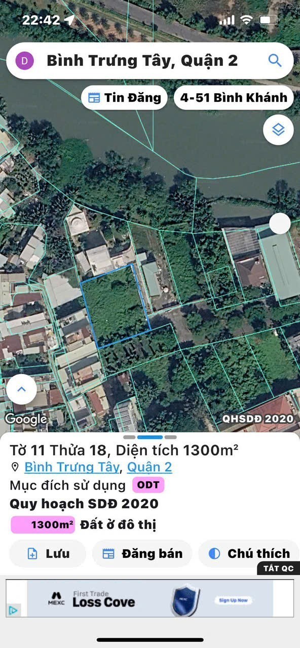 Cần bán Đất Phường Bình Trưng Tây, Quận 2, Diện tích 1300m², Giá Thương lượng