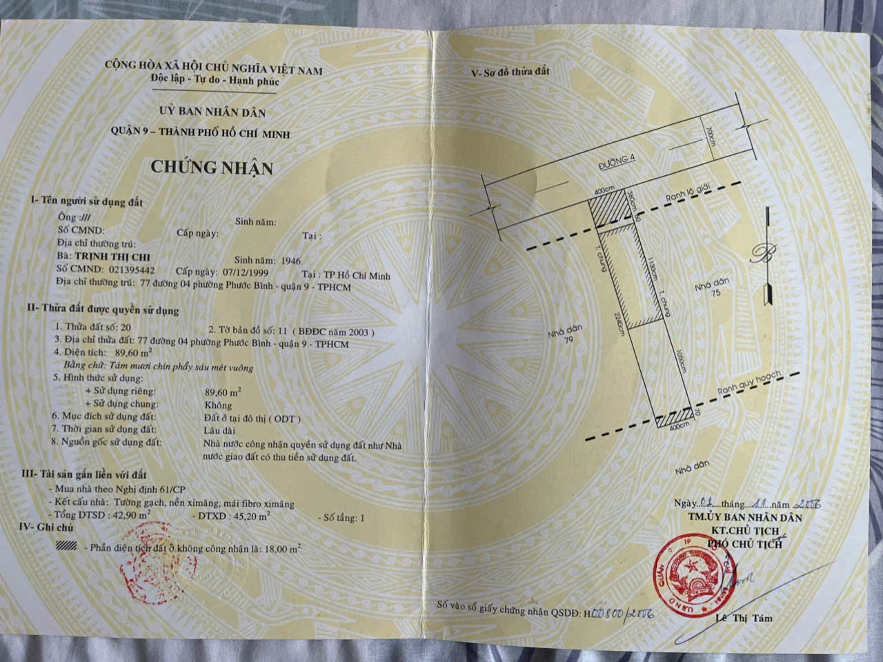 Cần bán Nhà mặt tiền Phường Phước Bình, Quận 9, Diện tích 89m², Giá Thương lượng 6