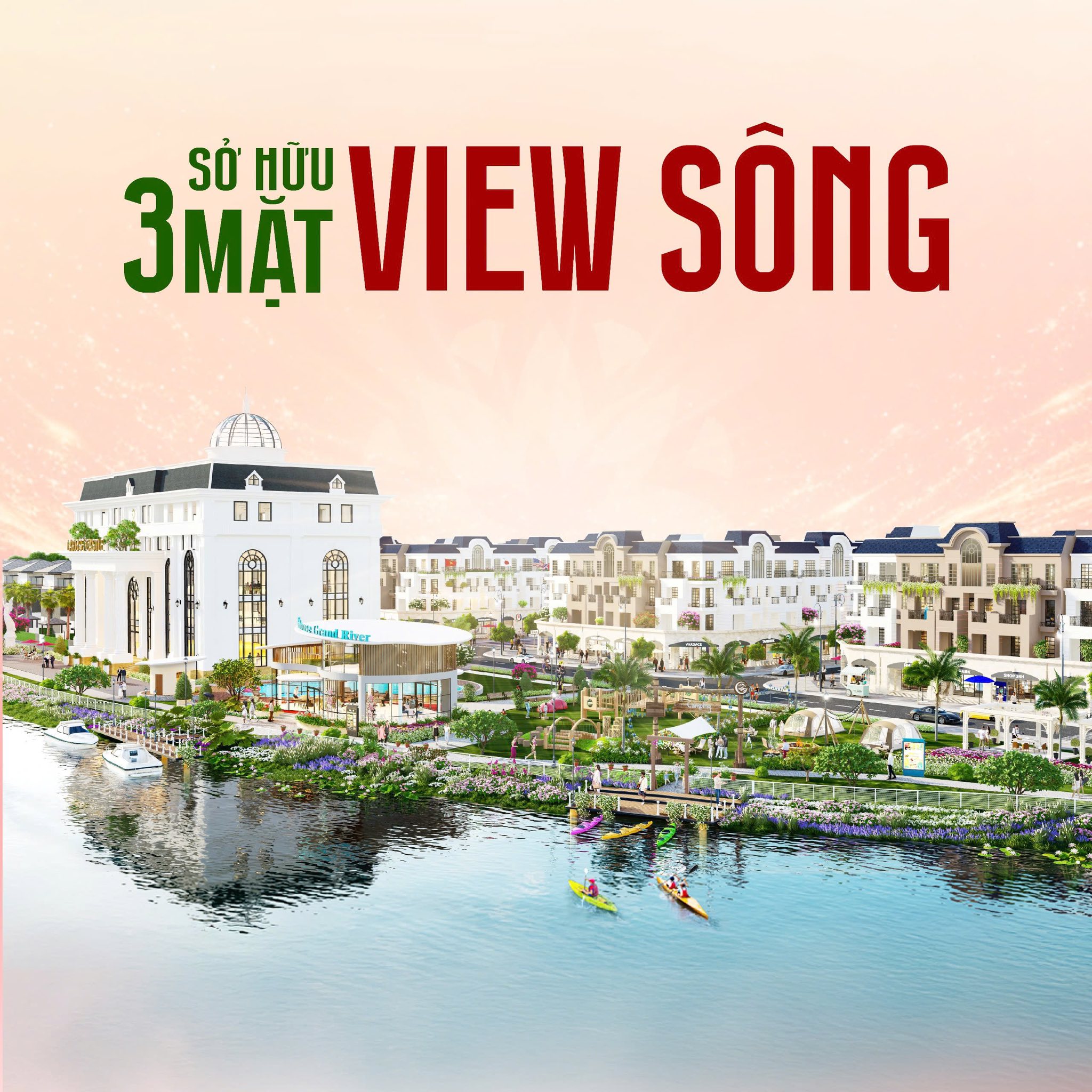 AGORA CITY ĐÔ THỊ XANH: NHIỀU MẶT GIÁP SÔNG 100 TIỆN ÍCH HỮU ÍCH- FULL THỔ 4 TẦNG. SƠN 0933828233 4