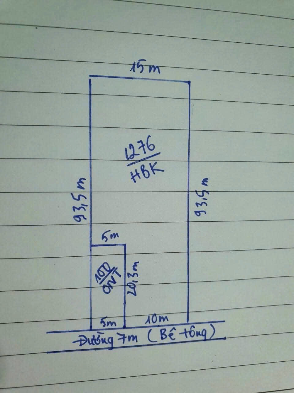 Bán đất thổ vườn Liên Ấp 5/6 , xã Bình Đức , Bến Lức tdt 1376m2 ( có 100m2 thổ) giá 2,65 tỷ 5