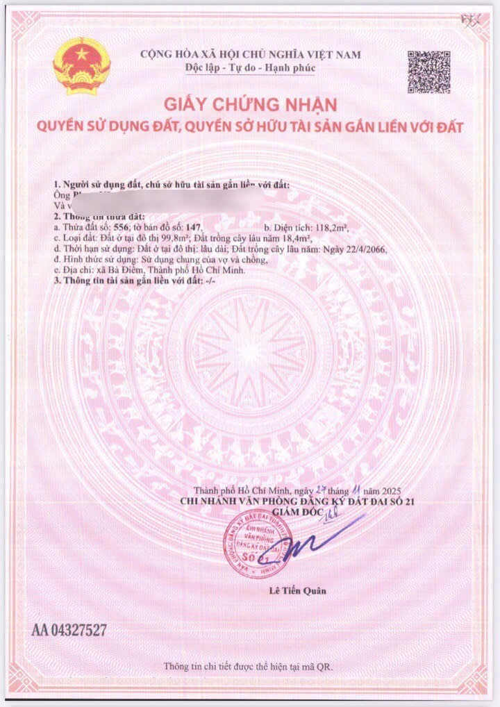 CỰC HIẾM – CÒN DUY NHẤT 1 LÔ SAU CHỢ XUÂN THỚI THƯỢNG, GIÁ ĐẦU TƯ 2