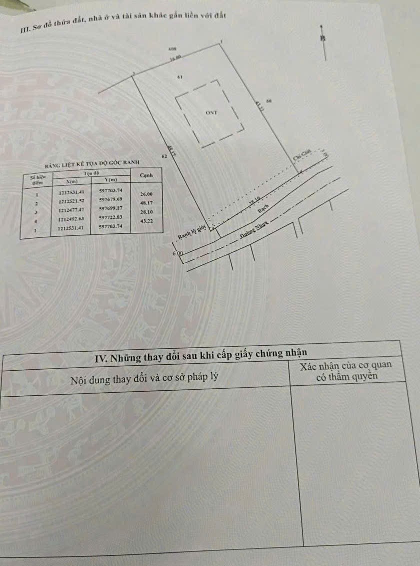 ĐẤT (28x43) MẶT TIỀN NGUYỄN THỊ DA – BÌNH MỸ, CỦ CHI - GẦN SÔNG SÀI GÒN