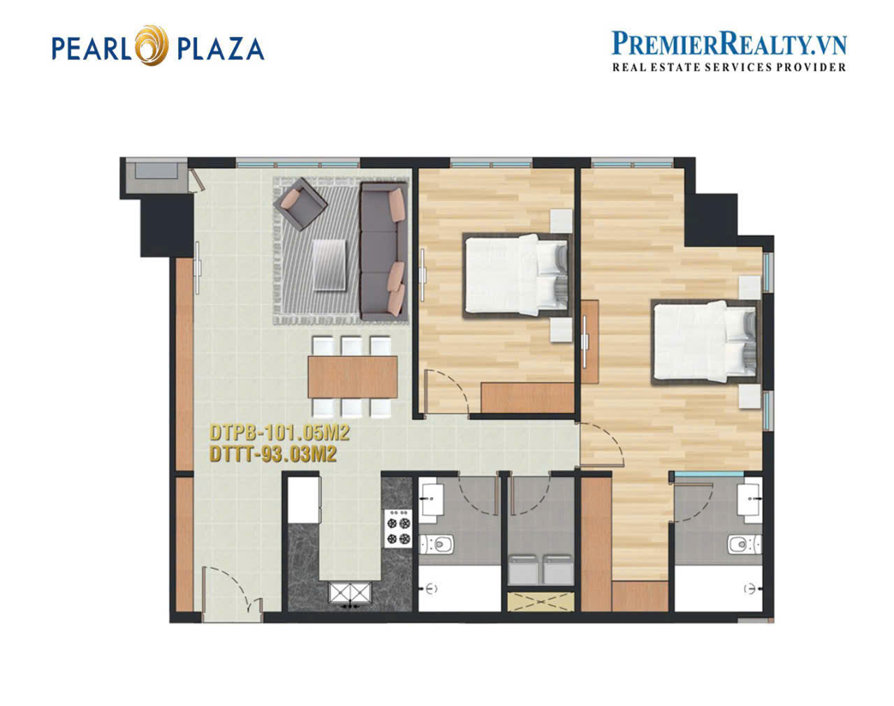 Cần bán Căn hộ chung cư Phường 22, Bình Thạnh, Diện tích 55m², Giá Thương lượng 4