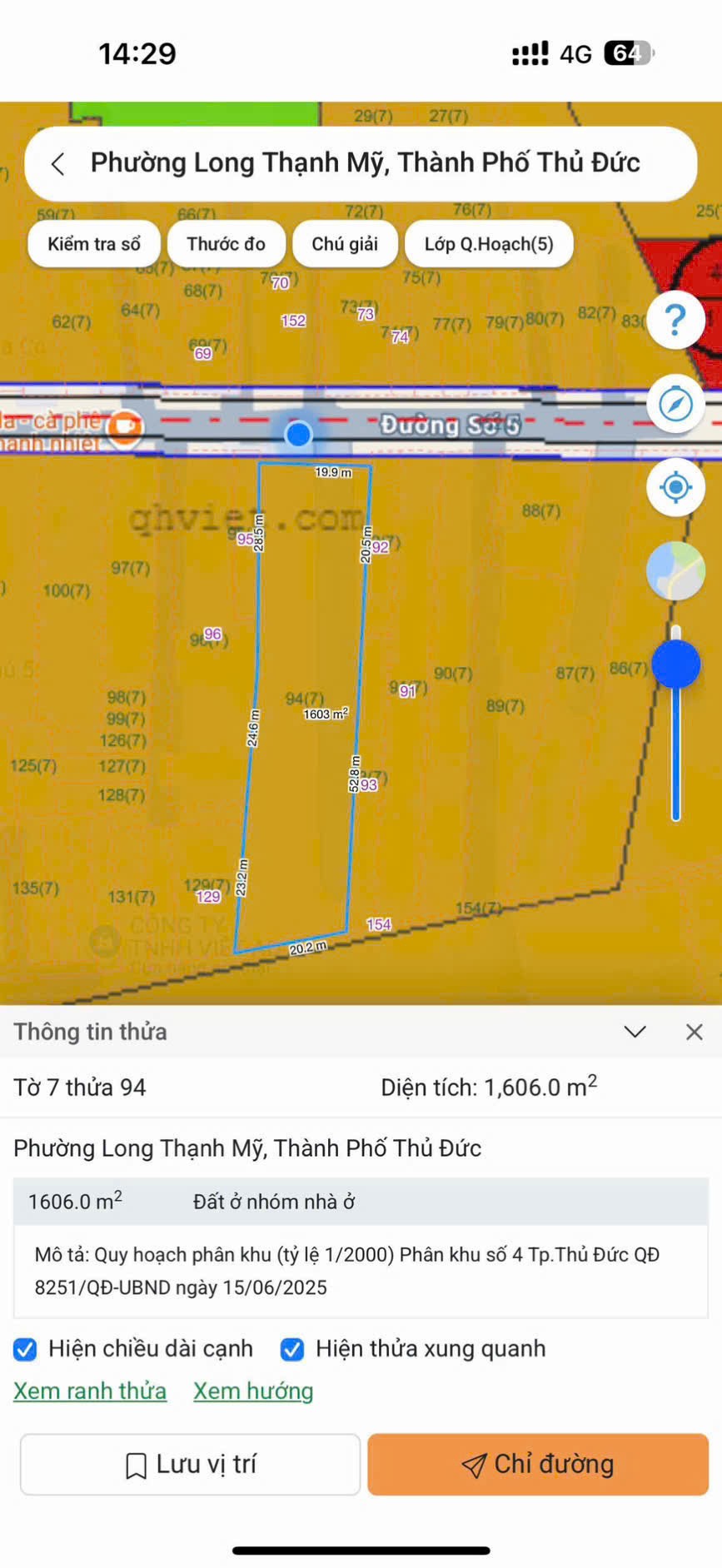 Cần bán Đất Phường Long Thạnh Mỹ, Quận 9, Diện tích 1606m², Giá 070 Tỷ
